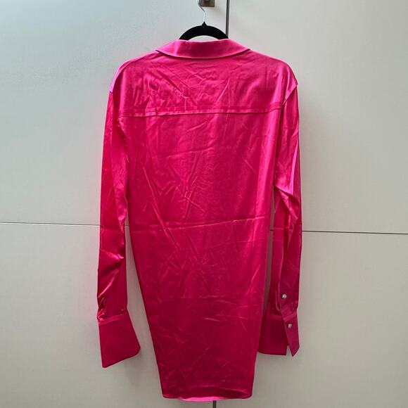 SER.O.YA Pink Silk Shirt - Picture 5 of 7